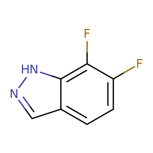 Fc1ccc2c(c1F)[nH]nc2