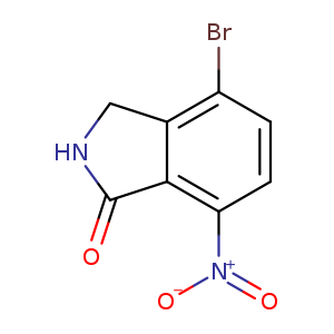 O=C1NCc2c1c(ccc2Br)[N+](=O)[O-]