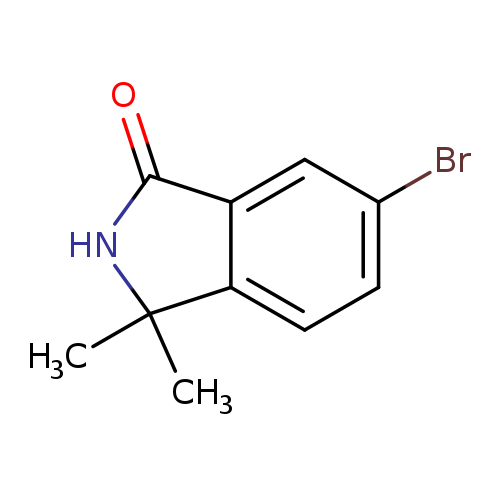 Brc1ccc2c(c1)C(=O)NC2(C)C