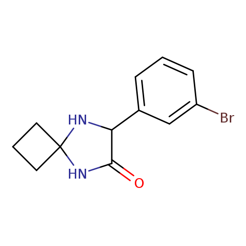 O=C1NC2(NC1c1cccc(c1)Br)CCC2
