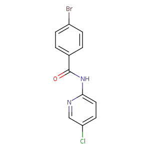 Brc1ccc(cc1)C(=O)Nc1ccc(cn1)Cl