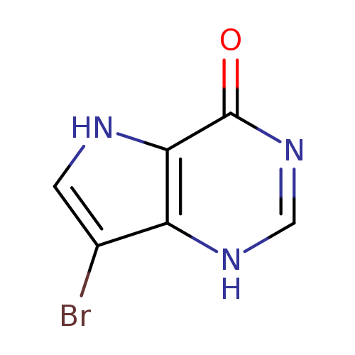 Brc1c[nH]c2c1[nH]cnc2=O