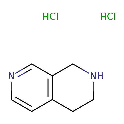 N1CCc2c(C1)cncc2.Cl.Cl