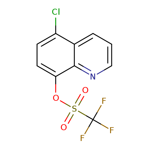 Clc1ccc(c2c1cccn2)OS(=O)(=O)C(F)(F)F