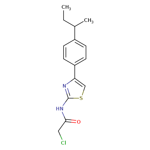 CCC(c1ccc(cc1)c1csc(n1)NC(=O)CCl)C