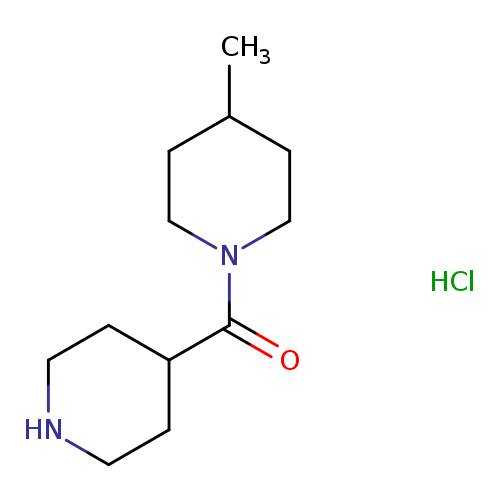 CC1CCN(CC1)C(=O)C1CCNCC1.Cl
