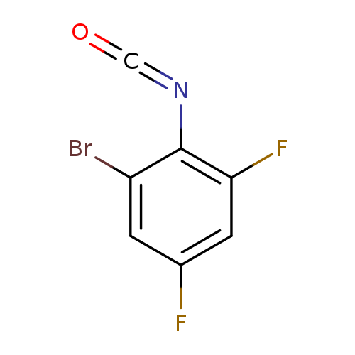 O=C=Nc1c(F)cc(cc1Br)F
