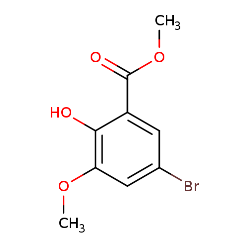 COC(=O)c1cc(Br)cc(c1O)OC