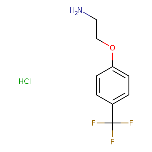 NCCOc1ccc(cc1)C(F)(F)F.Cl