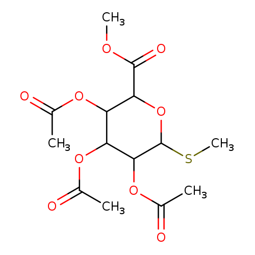CSC1OC(C(=O)OC)C(C(C1OC(=O)C)OC(=O)C)OC(=O)C