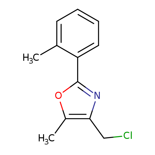 ClCc1nc(oc1C)c1ccccc1C