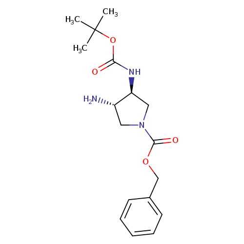 O=C(OC(C)(C)C)N[C@H]1CN(C[C@@H]1N)C(=O)OCc1ccccc1