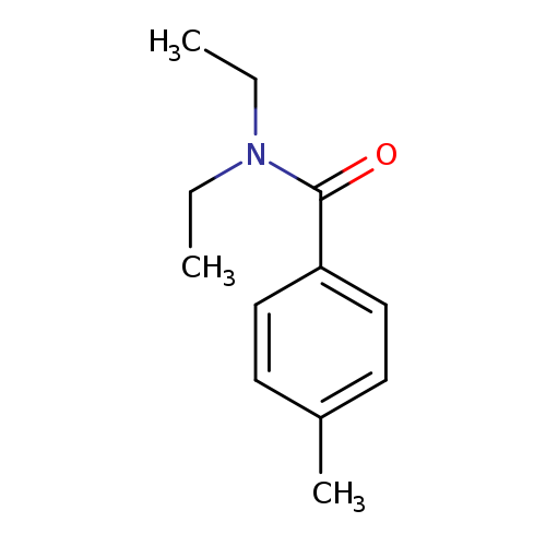 CCN(C(=O)c1ccc(cc1)C)CC