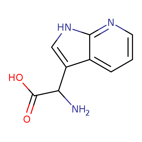 NC(c1c[nH]c2c1cccn2)C(=O)O