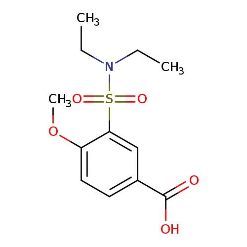 CCN(S(=O)(=O)c1cc(ccc1OC)C(=O)O)CC
