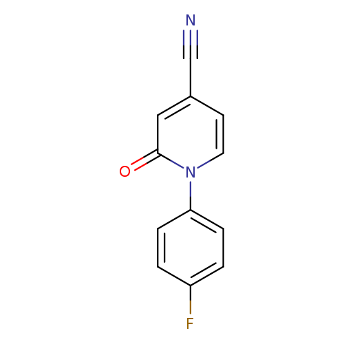 N#Cc1ccn(c(=O)c1)c1ccc(cc1)F