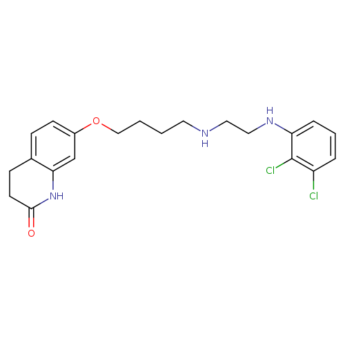 O=C1CCc2c(N1)cc(cc2)OCCCCNCCNc1cccc(c1Cl)Cl