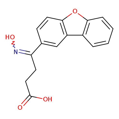 ON=C(c1ccc2c(c1)c1ccccc1o2)CCC(=O)O