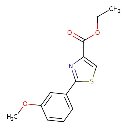 CCOC(=O)c1csc(n1)c1cccc(c1)OC