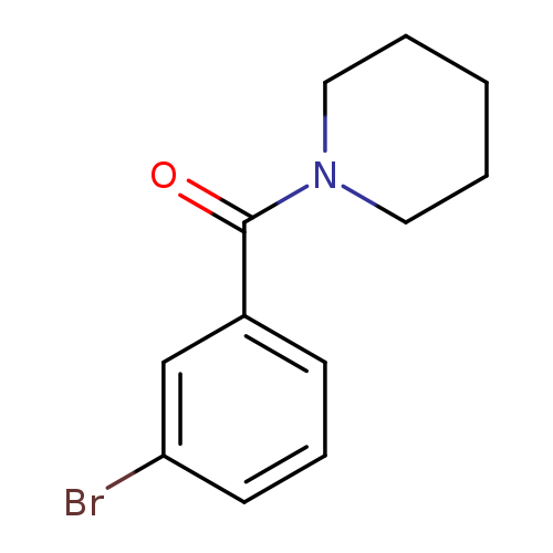 Brc1cccc(c1)C(=O)N1CCCCC1