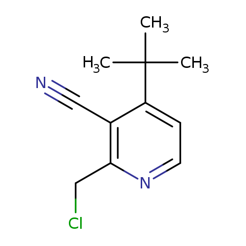 N#Cc1c(CCl)nccc1C(C)(C)C