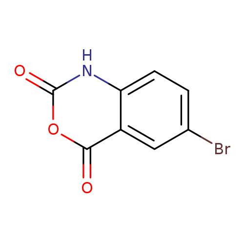 Brc1ccc2c(c1)c(=O)oc(=O)[nH]2