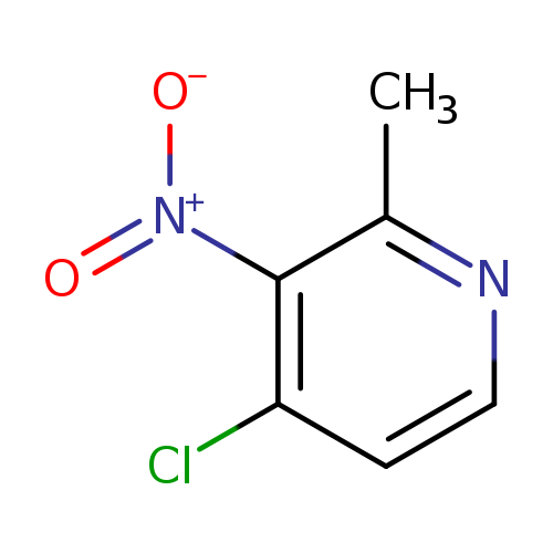 [O-][N+](=O)c1c(Cl)ccnc1C