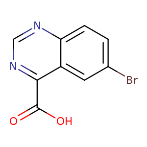 Brc1ccc2c(c1)c(ncn2)C(=O)O