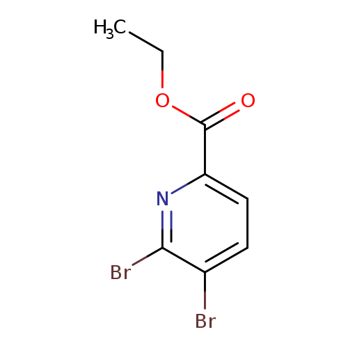 CCOC(=O)c1ccc(c(n1)Br)Br