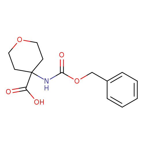 O=C(NC1(CCOCC1)C(=O)O)OCc1ccccc1