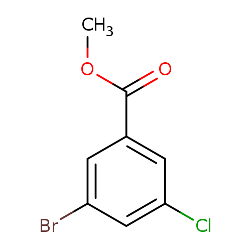 COC(=O)c1cc(Cl)cc(c1)Br