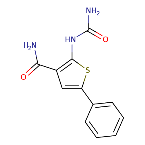 NC(=O)Nc1sc(cc1C(=O)N)c1ccccc1