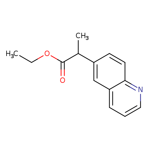 CCOC(=O)C(c1ccc2c(c1)cccn2)C