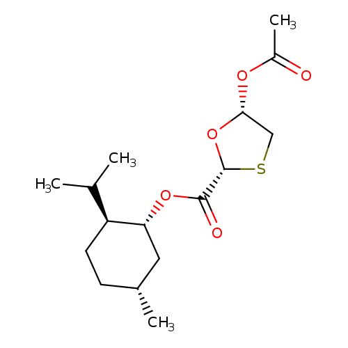 C[C@@H]1CC[C@H]([C@@H](C1)OC(=O)[C@H]1SC[C@H](O1)OC(=O)C)C(C)C