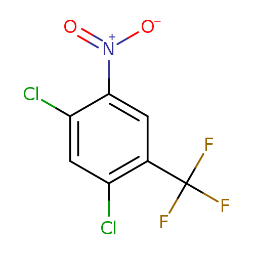 [O-][N+](=O)c1cc(c(cc1Cl)Cl)C(F)(F)F