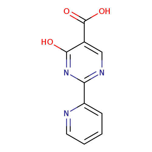OC(=O)c1cnc(nc1O)c1ccccn1
