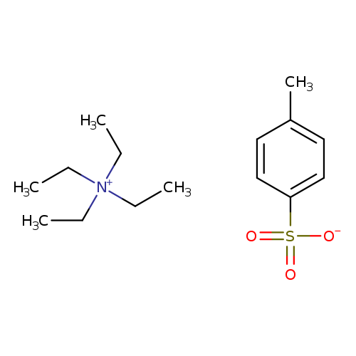Cc1ccc(cc1)S(=O)(=O)[O-].CC[N+](CC)(CC)CC