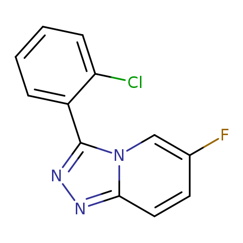 Fc1ccc2n(c1)c(nn2)c1ccccc1Cl