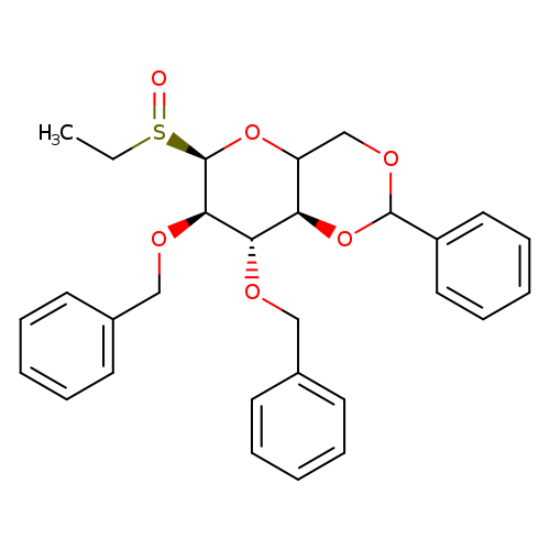 CCS(=O)[C@H]1OC2COC(O[C@H]2[C@@H]([C@H]1OCc1ccccc1)OCc1ccccc1)c1ccccc1