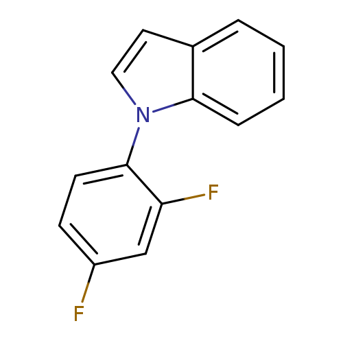 Fc1ccc(c(c1)F)n1ccc2c1cccc2