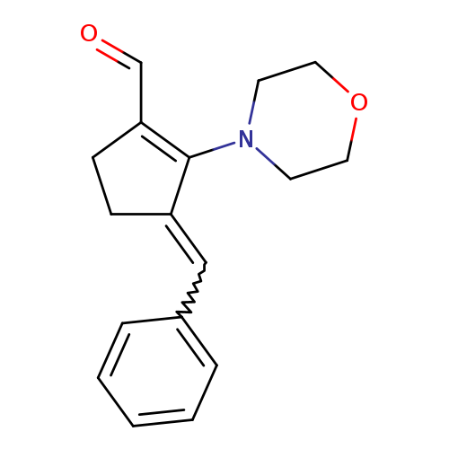 O=CC1=C(N2CCOCC2)C(=Cc2ccccc2)CC1