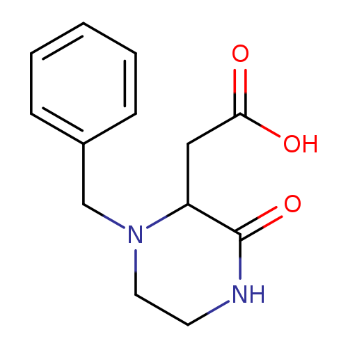 OC(=O)CC1N(CCNC1=O)Cc1ccccc1