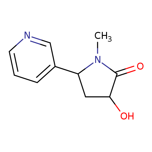 O=C1C(O)CC(N1C)c1cccnc1