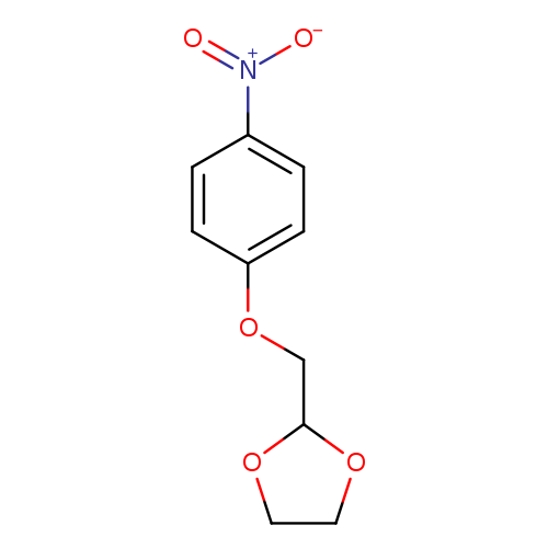 [O-][N+](=O)c1ccc(cc1)OCC1OCCO1