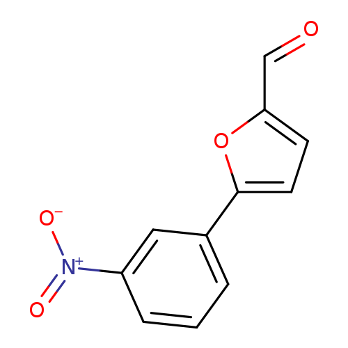 O=Cc1ccc(o1)c1cccc(c1)[N+](=O)[O-]