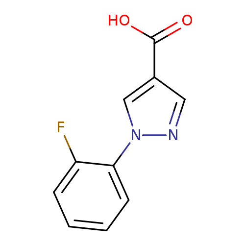 Fc1ccccc1n1ncc(c1)C(=O)O