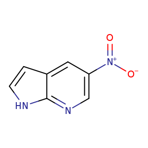 [O-][N+](=O)c1cc2cc[nH]c2nc1