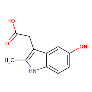 OC(=O)Cc1c(C)[nH]c2c1cc(O)cc2