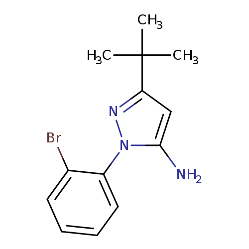 Brc1ccccc1n1nc(cc1N)C(C)(C)C