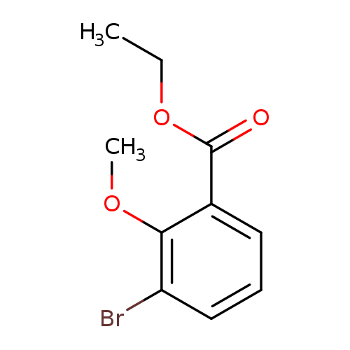 CCOC(=O)c1cccc(c1OC)Br